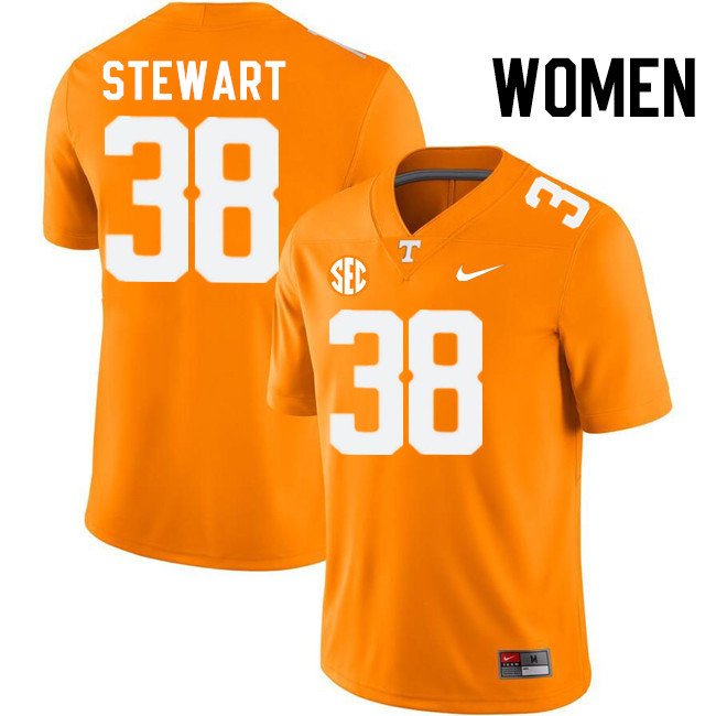 Women #38 Andre Stewart Tennessee Volunteers College Football Jerseys Stitched-Orange